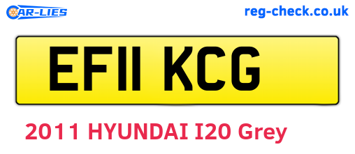 EF11KCG are the vehicle registration plates.