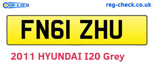 FN61ZHU are the vehicle registration plates.