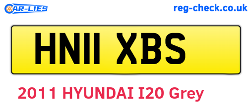 HN11XBS are the vehicle registration plates.