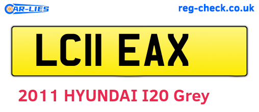LC11EAX are the vehicle registration plates.