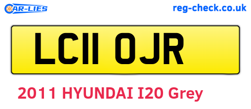 LC11OJR are the vehicle registration plates.