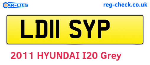 LD11SYP are the vehicle registration plates.