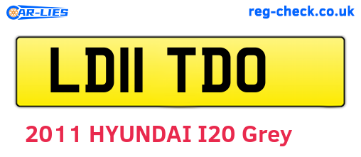 LD11TDO are the vehicle registration plates.