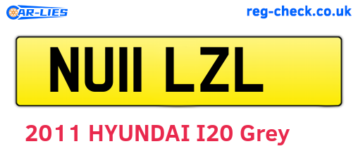 NU11LZL are the vehicle registration plates.