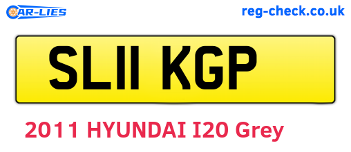 SL11KGP are the vehicle registration plates.