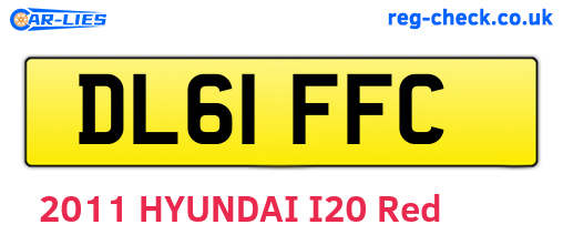DL61FFC are the vehicle registration plates.