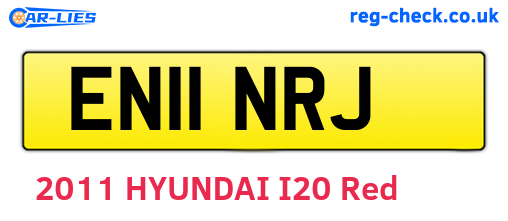 EN11NRJ are the vehicle registration plates.