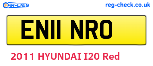 EN11NRO are the vehicle registration plates.