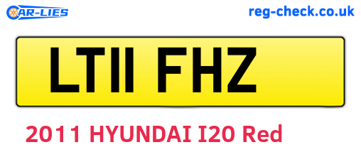LT11FHZ are the vehicle registration plates.