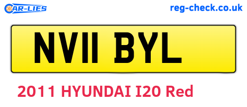 NV11BYL are the vehicle registration plates.