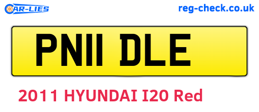 PN11DLE are the vehicle registration plates.