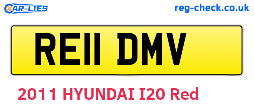 RE11DMV are the vehicle registration plates.