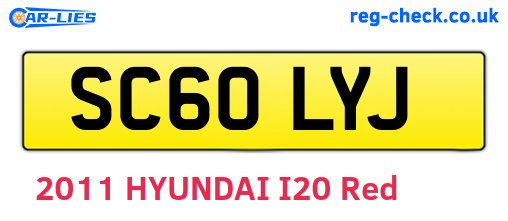 SC60LYJ are the vehicle registration plates.