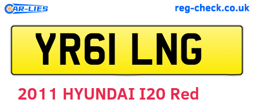 YR61LNG are the vehicle registration plates.