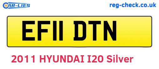 EF11DTN are the vehicle registration plates.