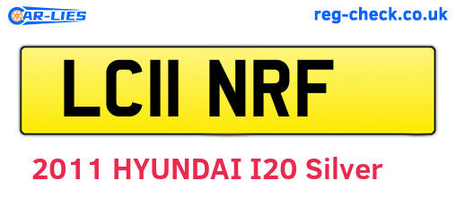 LC11NRF are the vehicle registration plates.