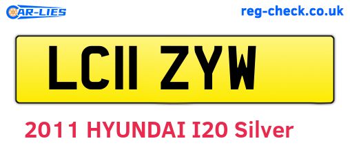LC11ZYW are the vehicle registration plates.