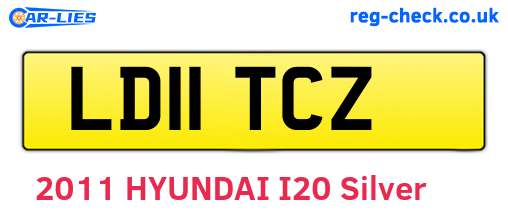 LD11TCZ are the vehicle registration plates.