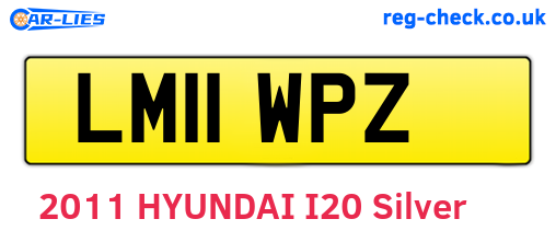 LM11WPZ are the vehicle registration plates.