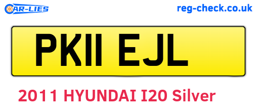 PK11EJL are the vehicle registration plates.