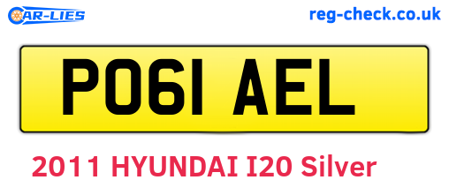 PO61AEL are the vehicle registration plates.