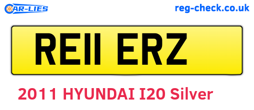 RE11ERZ are the vehicle registration plates.