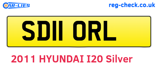 SD11ORL are the vehicle registration plates.