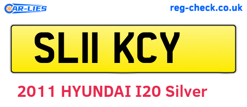 SL11KCY are the vehicle registration plates.