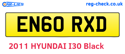 EN60RXD are the vehicle registration plates.