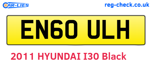 EN60ULH are the vehicle registration plates.