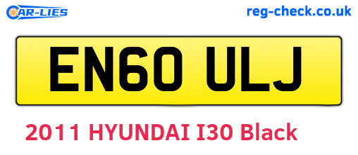 EN60ULJ are the vehicle registration plates.