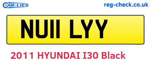 NU11LYY are the vehicle registration plates.