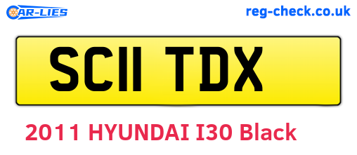 SC11TDX are the vehicle registration plates.