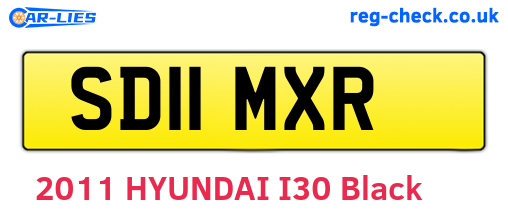 SD11MXR are the vehicle registration plates.