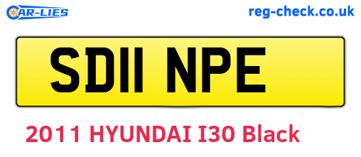 SD11NPE are the vehicle registration plates.