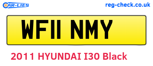 WF11NMY are the vehicle registration plates.