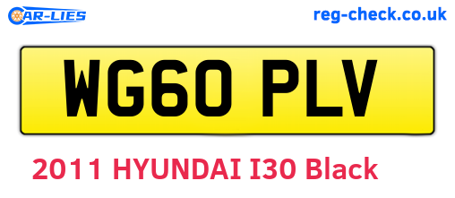 WG60PLV are the vehicle registration plates.