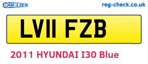 LV11FZB are the vehicle registration plates.