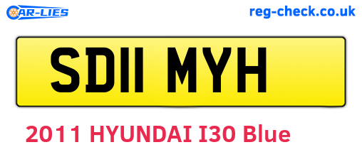 SD11MYH are the vehicle registration plates.