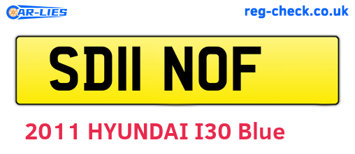 SD11NOF are the vehicle registration plates.