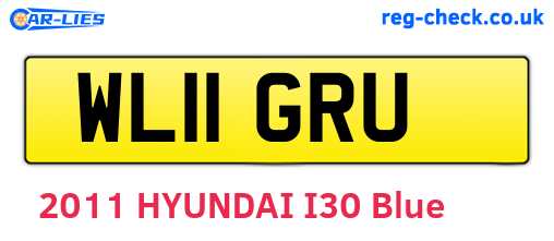 WL11GRU are the vehicle registration plates.