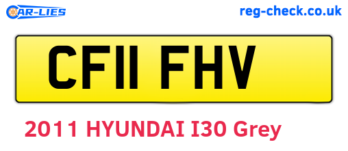 CF11FHV are the vehicle registration plates.