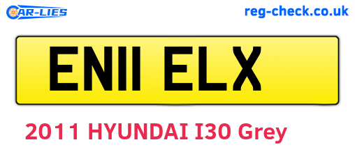 EN11ELX are the vehicle registration plates.