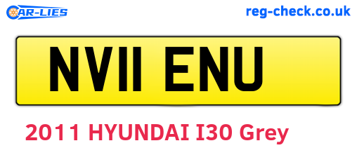 NV11ENU are the vehicle registration plates.