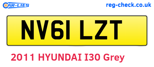 NV61LZT are the vehicle registration plates.