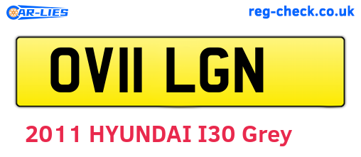 OV11LGN are the vehicle registration plates.