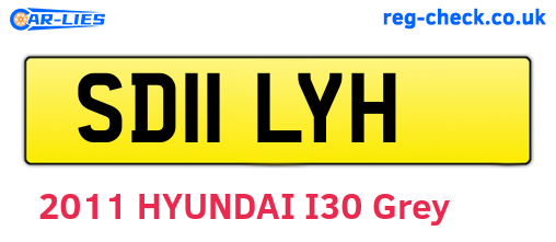 SD11LYH are the vehicle registration plates.
