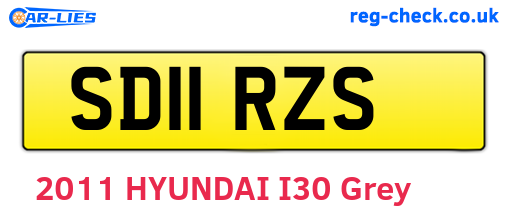 SD11RZS are the vehicle registration plates.
