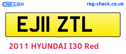 EJ11ZTL are the vehicle registration plates.