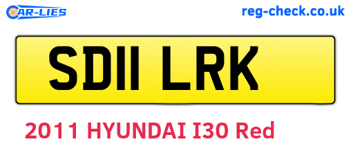 SD11LRK are the vehicle registration plates.